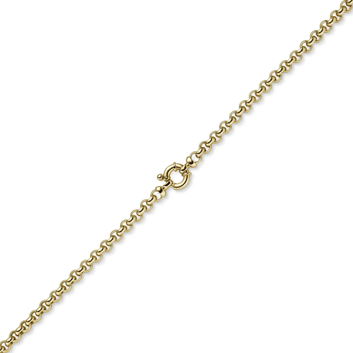 6mm Armband Erbskette aus 585 Gold Gelbgold Armschmuck Armkette, Unisex, 19cm