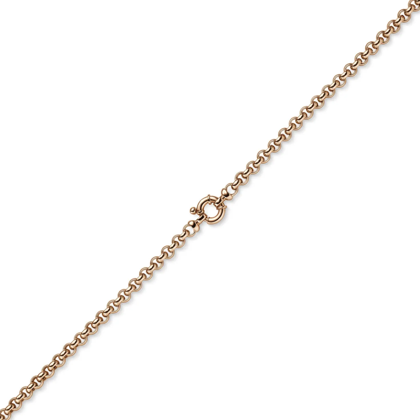 6mm Armband Erbskette aus 585 Gold Rotgold Armschmuck Armkette Goldarmband, 21cm