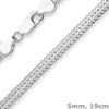 5mm Armband Fantasiekette Silberarmband Armschmuck aus 925 Silber 19cm