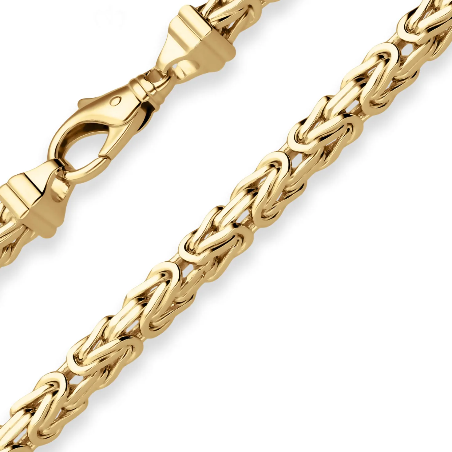 5,1mm Armband Königskette Armschmuck aus 585 Gold Gelbgold 19cm
