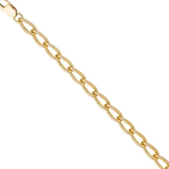 6,9mm Armband Lang-Panzerarmband Panzerkette, 925 Silber gold vergoldet, 19cm