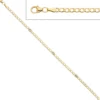 3,6mm Armband mit Blautopas hellblau blau 333 Gold Gelbgold Goldarmband 19cm