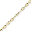 6,5mm Armband Oliven-Kette Armkette aus 585 Gold Gelbgold glänzend 19cm