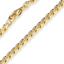 5,4mm Armband Panzerkette Goldarmband Armschmuck aus 333 Gold Gelbgold 19cm
