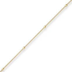 3,1mm Armband Panzerkette Kugel Armschmuck aus 333 Gold Gelbgold 18cm