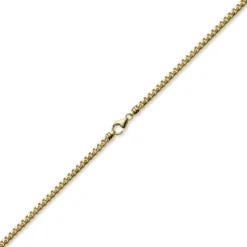 5mm Armband Panzerkette oval diamantiert massiv, 585 Gold Gelbgold, 19cm