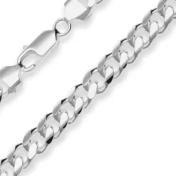 8,2mm Armband Panzerkette oval Silberarmband Armschmuck aus 925 Silber 21cm