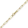 4,5mm Armband Paper-Clip Kette Armkette aus 585 Gold Gelbgold massiv 19cm