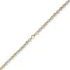 7,5mm Armband Phantasiekette Armschmuck aus 585 Gelbgold Weißgold glänzend 21cm