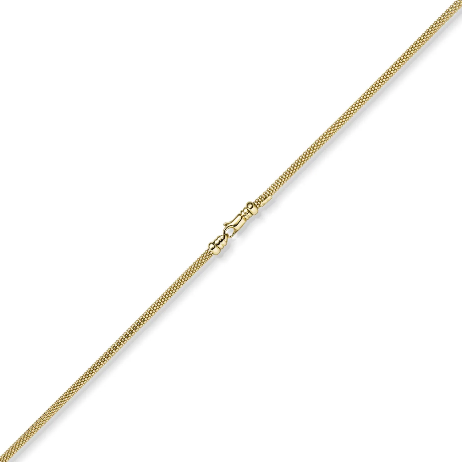 3mm Armband runde Himbeer-Kette aus 585 Gold Gelbgold Armschmuck Armkette 21cm