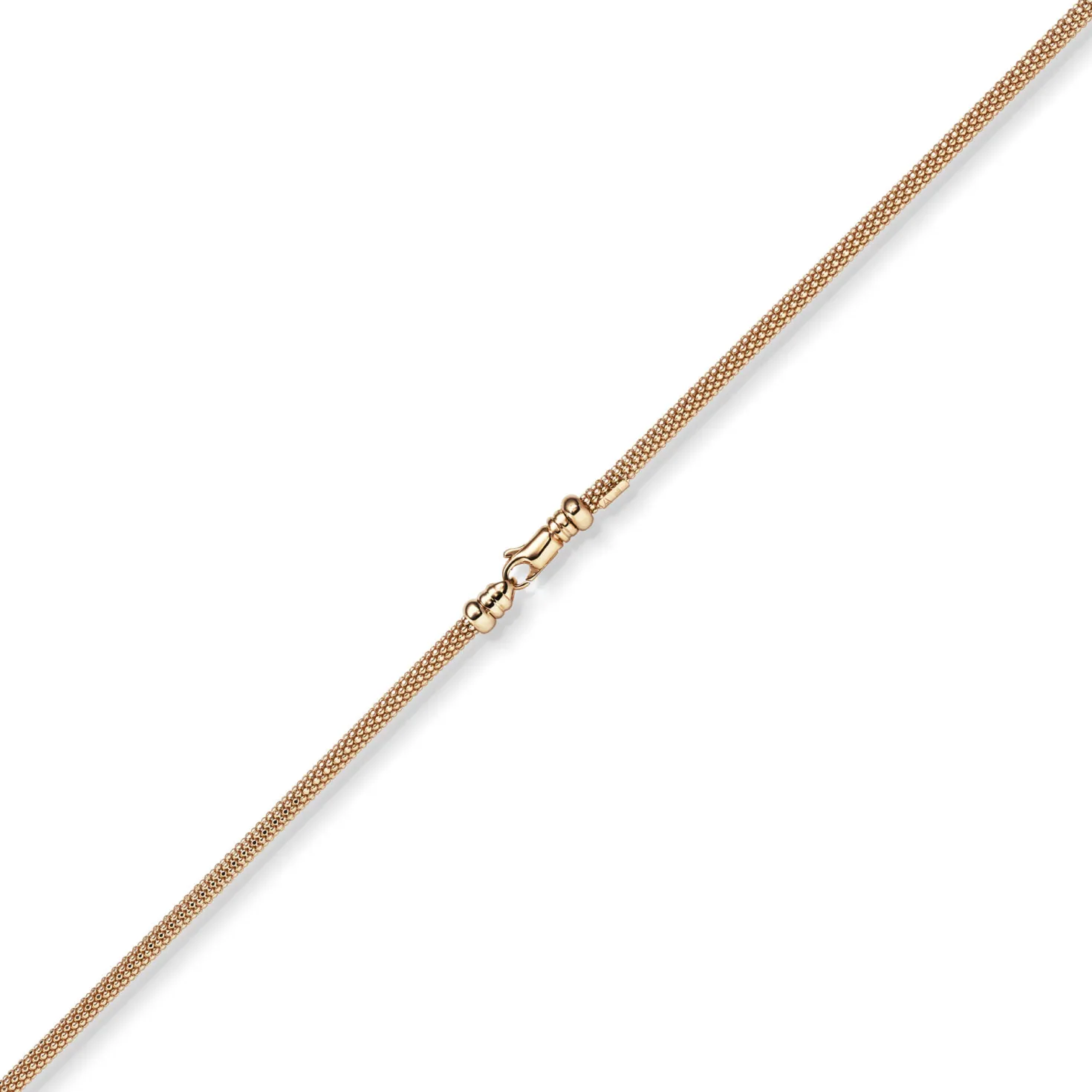 3mm Armband runde Himbeer-Kette aus 585 Gold Rotgold Armschmuck Armkette 19cm