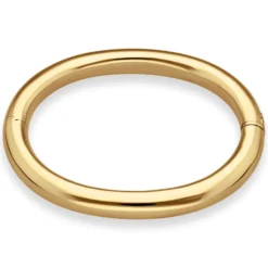 8mm Armreif Armband Armschmuck aus 750 Gold Gelbgold glänzend Ø 61x51mm innen