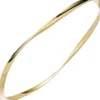 3mm Armreif Armband Armschmuck aus 925 Silber in Gelbgold vergoldet, verdreht