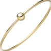 2,4mm Armreif mit 8mm Kugel Armband Armschmuck 925 Silber in Gelbgold vergoldet