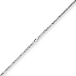 2,1mm Bingokette Goldkette Collier Halskette aus 585 Gold Weißgold 45cm