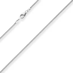 1,3mm Bingokette Goldkette Collier Halskette aus 585 Gold Weißgold 50cm
