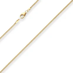 1,3mm Bingokette Goldkette Collier Halskette aus 585 Gold Gelbgold 45cm