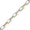 14mm breite Phantasie Kette Halskette Collier aus 585 Gold gelb/rot/weiß 60cm