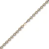 10mm breite Phantasiekette Halskette Collier aus 585 Gold weiß/rot 50cm