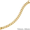 12mm breites Armband Armkette Panzerarmband 585 Gold Gelbgold massiv 22cm
