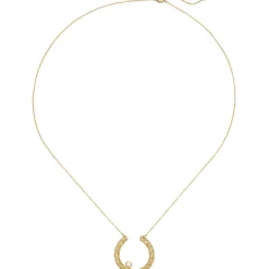 0,7mm Collier Ankerkette Anhänger mit Diamant 0.06Ct 750 Gelbgold 42-45cm