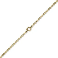 6mm Collier Erbskette aus 585 Gold Gelbgold Halsschmuck Halskette Unisex, 45cm