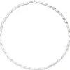 4,6mm Collier Halskette aus 925 Silber mit 210 Zirkonia 45cm Halsschmuck Damen