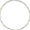 6,4mm Collier Halskette Halsreif Halsschmuck, teilmattiert, Edelstahl, 47cm