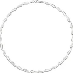 5,3mm Collier Halskette 925 Silber rhodiniert & teilmattiert 45cm Halsschmuck