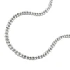 1,4mm Collier Kette Halskette, Panzer, echtes 925 Silber, Damen, 60cm