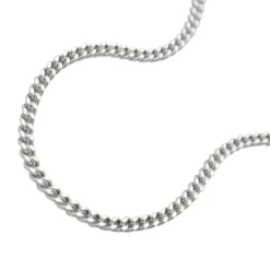 1,4mm Collier Kette Halskette, Panzer, echtes 925 Silber, Damen, 60cm