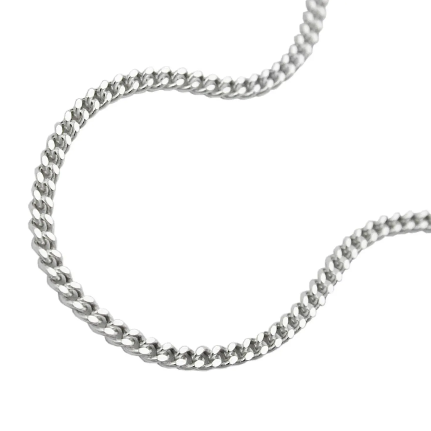 1,4mm Collier Kette Halskette, Panzer, echtes 925 Silber, Damen, 60cm