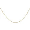 1,1mm Collier Rundankerkette kleinen spitz ovalen Oliven, 585 Gold Gelbgold 45cm