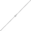 1,2mm Collier runde Veneziakette aus 585 Gold Weißgold Halsschmuck, 60cm