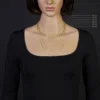 1,2mm Collier runde Veneziakette aus 585 Gold Gelbgold Halsschmuck, 38cm
