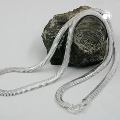 4mm Collier Schlangenkette 925 Echt Silber 45cm Halsschmuck Silberkette
