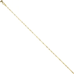1,3mm Criss-Cross Halskette Collier aus 333 Gold Gelbgold, Goldkette Damen 40cm