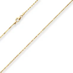 1,4mm Criss-cross-Kette Goldkette Collier Halskette aus 585 Gold Gelbgold 40cm