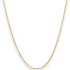 1,4mm Criss-cross-Kette Goldkette Collier Halskette aus 333 Gold Gelbgold 40cm