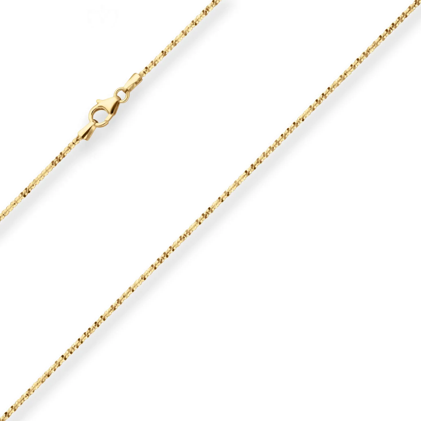 1,4mm Criss-cross-Kette Goldkette Collier Halskette aus 333 Gold Gelbgold 45cm