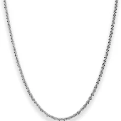 2,6mm Criss-cross-Kette Silberkette Collier Halskette aus 925 Silber 45cm