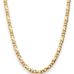 4,9mm Dollarkette Goldkette Collier Halskette aus 585 Gold Gelbgold 55cm