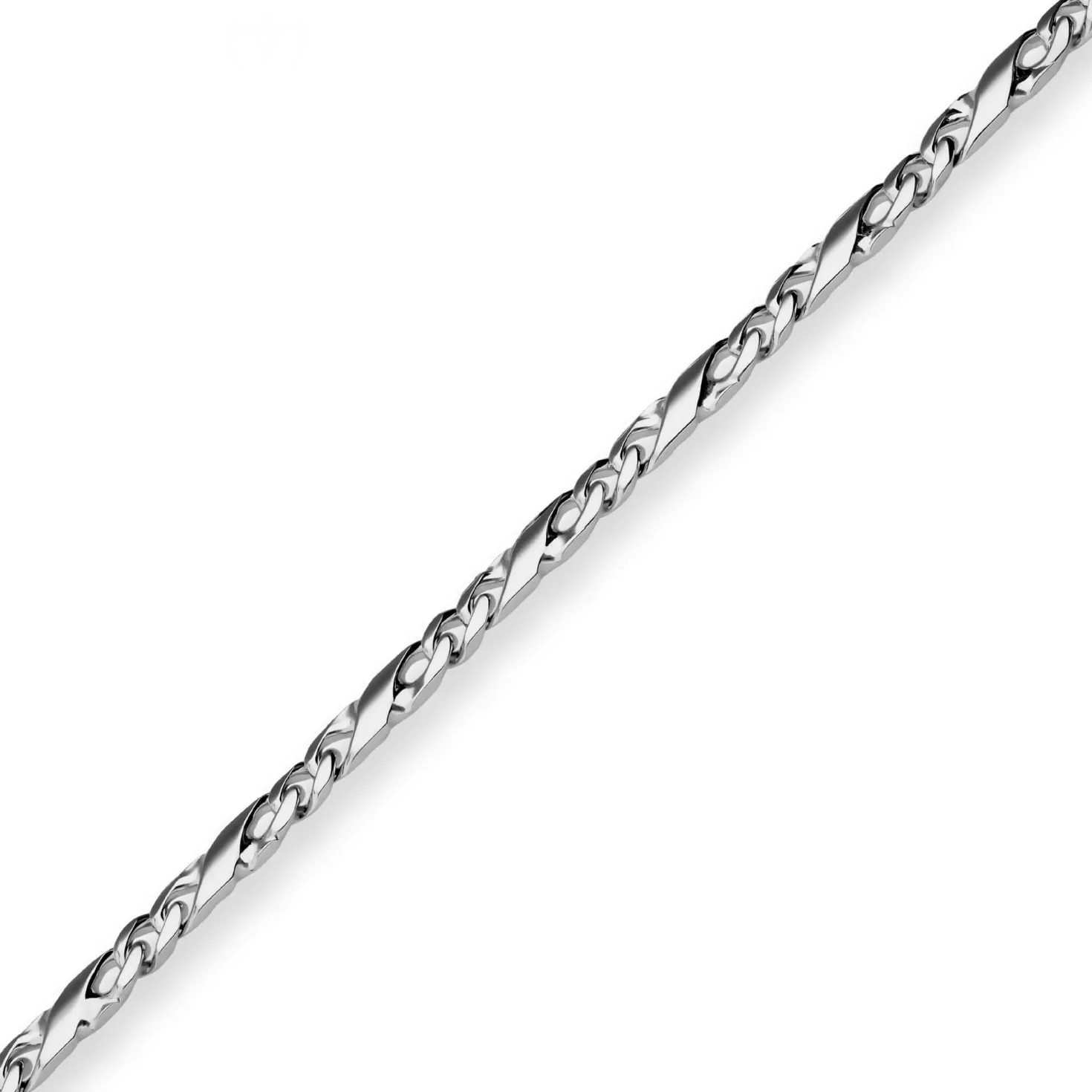 4,9mm Dollarkette Silberkette Collier Halskette aus 925 Silber rhodiniert 50cm