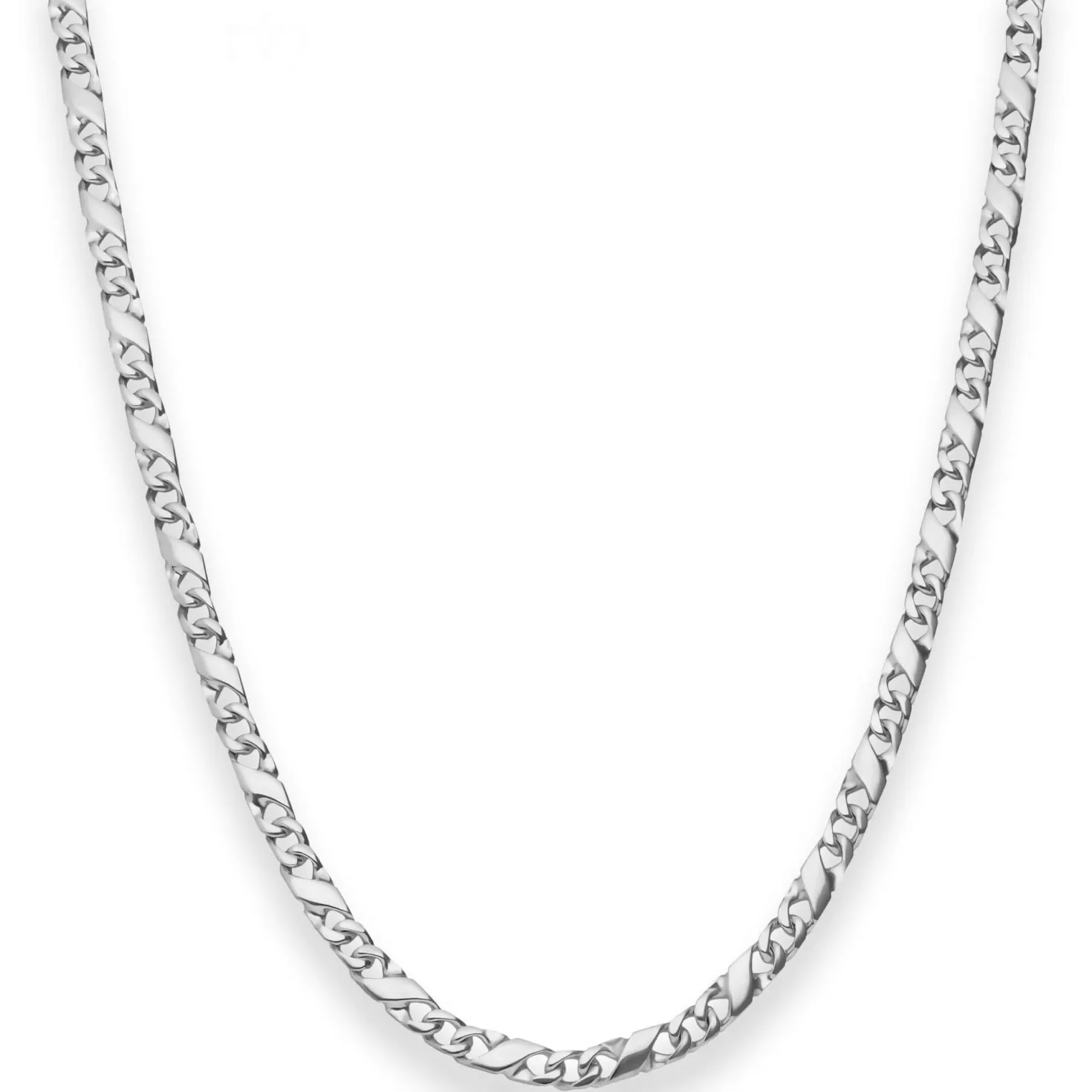 3,7mm Dollarkette Silberkette Collier Halskette aus 925 Silber 60cm