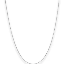 1mm Doppelankerkette Goldkette Collier Halskette aus 375 Gold Weißgold 45cm
