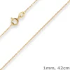 1mm Doppelankerkette Goldkette Collier Halskette aus 333 Gold Gelbgold 42cm