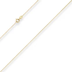 1mm Doppelankerkette Goldkette Collier Halskette aus 375 Gold Gelbgold 45cm