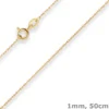 1mm Doppelankerkette Goldkette Collier Halskette aus 333 Gold Gelbgold 50cm