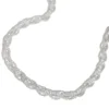 3mm Doppelankerkette Halskette Kette Collier, 925 Silber, 50cm, Unisex