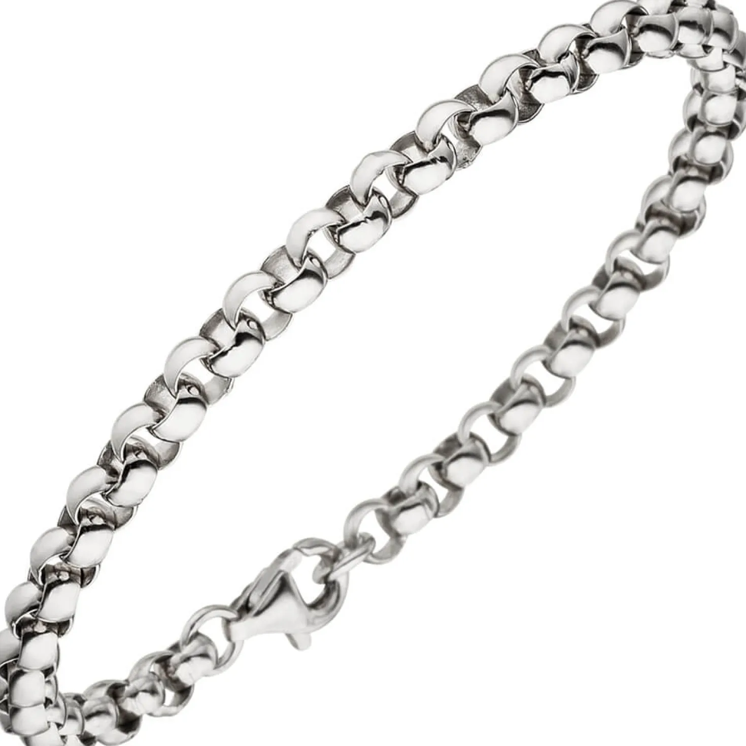 4,5mm Erbsarmband Armband Armkette Silberarmband aus 925 Silber, 19cm